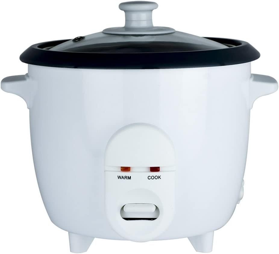 1.8L Rice Steamer Large Round Rice Cooker 700W White