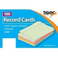 100 RECORD CARD Plain 6x4" 152x101mm