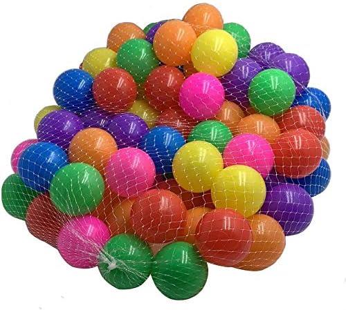 100PCS Kids Soft Pit Balls Plastic Mini Play Balls Crush Proof Multicolour Balls