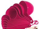 10 Piece Plastic Measuring Spoons Set.