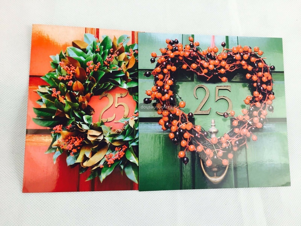 12 x Glossy Christmas Cards