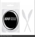 100pc Deluxe Plastic Knives