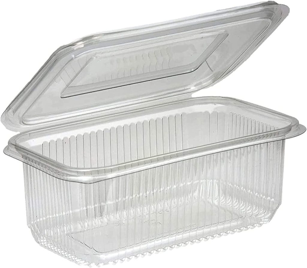 100 PC Hinged Lid Salad Containers 500cc