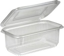 100 PC Hinged Lid Salad Containers 500cc