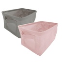 1 x Foldable Canvas Storage Box 28cm x 17.5cm x 15cm